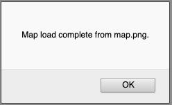admin map loading completion popup